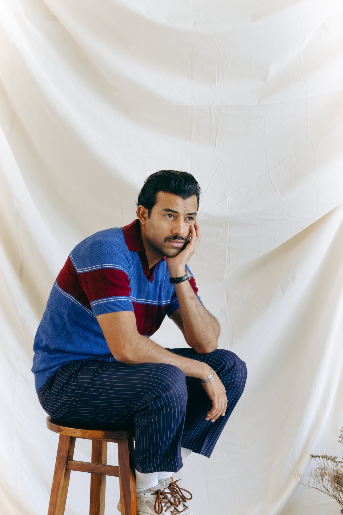 Geometric Knit Polo