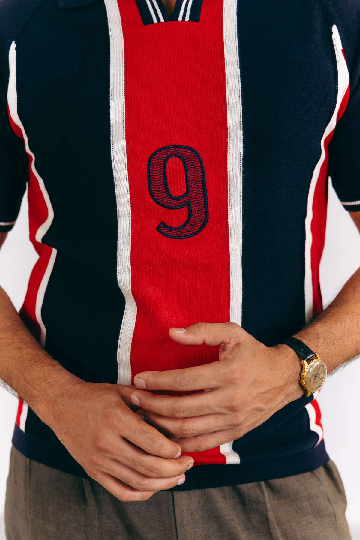Broad Stripe Raglan Polo
