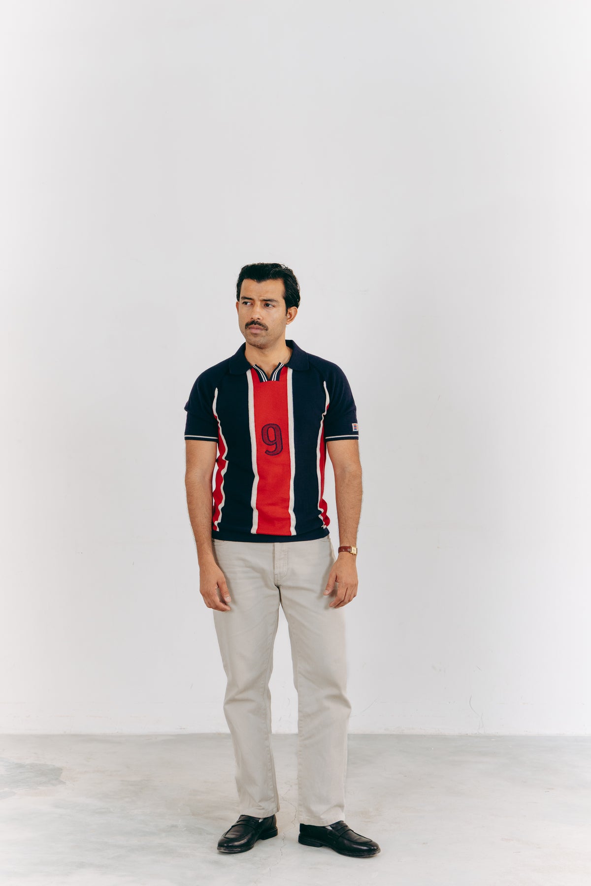 Broad Stripe Raglan Polo