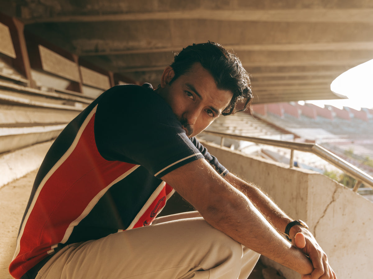 Broad Stripe Raglan Polo